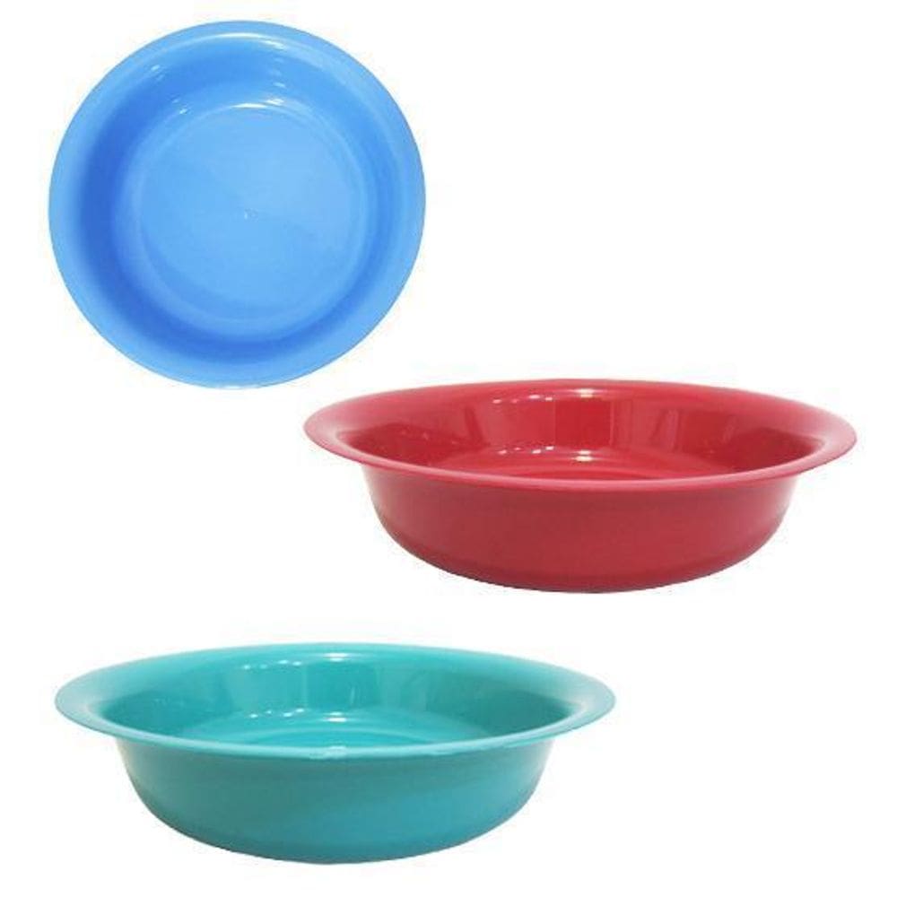 Bacia Plastico Redonda Para Feirante Colors 1200Ml 22Cm De