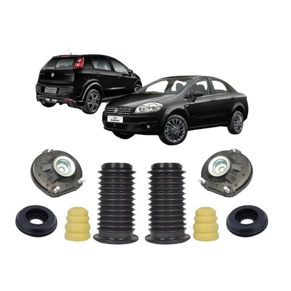 Kit Batente Amortecedor Dianteiro Fiat Punto Linea Completo