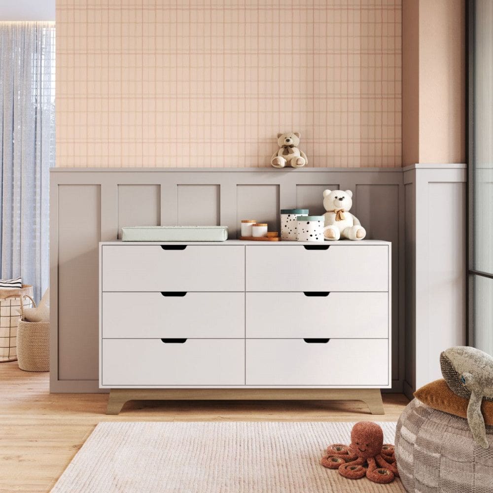 Cômoda Infantil 6 Gavetas em MDF Alice Mobikasa
