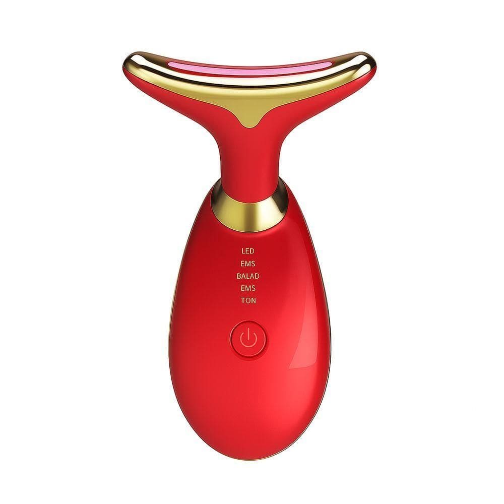 Aparelho Tratamento Massageador Facial Led Lift Fototerapia Vermelho