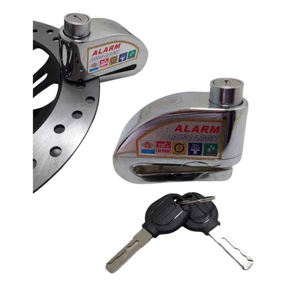 Ultra Trava Roda Antifurto Alarme 2 Chaves Bicicleta