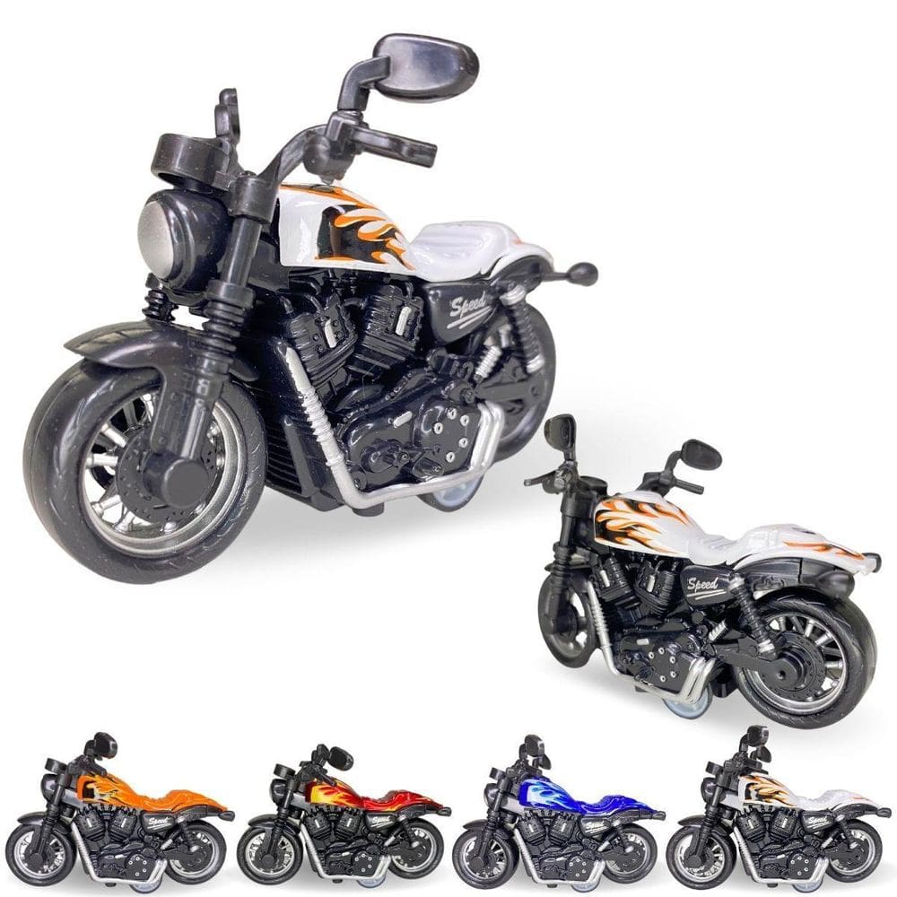 Moto Miniatura Brinquedo Infantil Fricção - Coleção Europio
