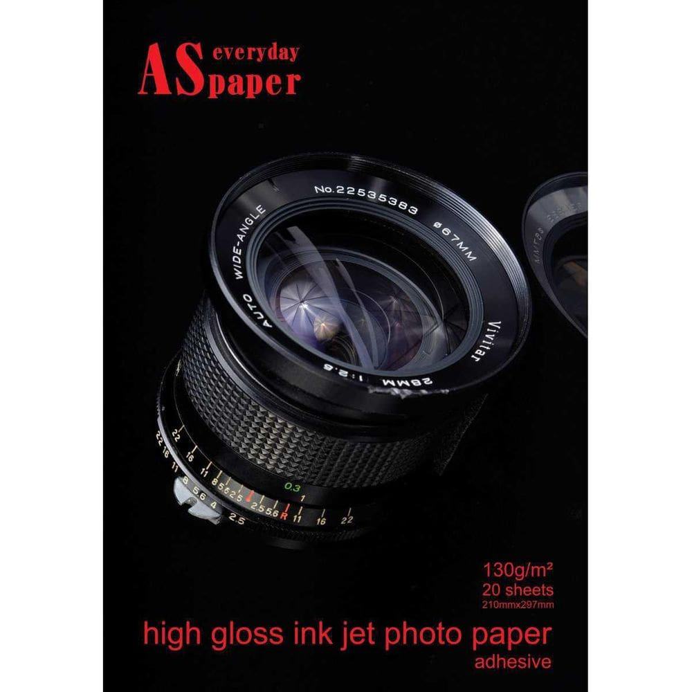 Papel Fotografico Inkjet A4 High Glossy Adesivo 130G