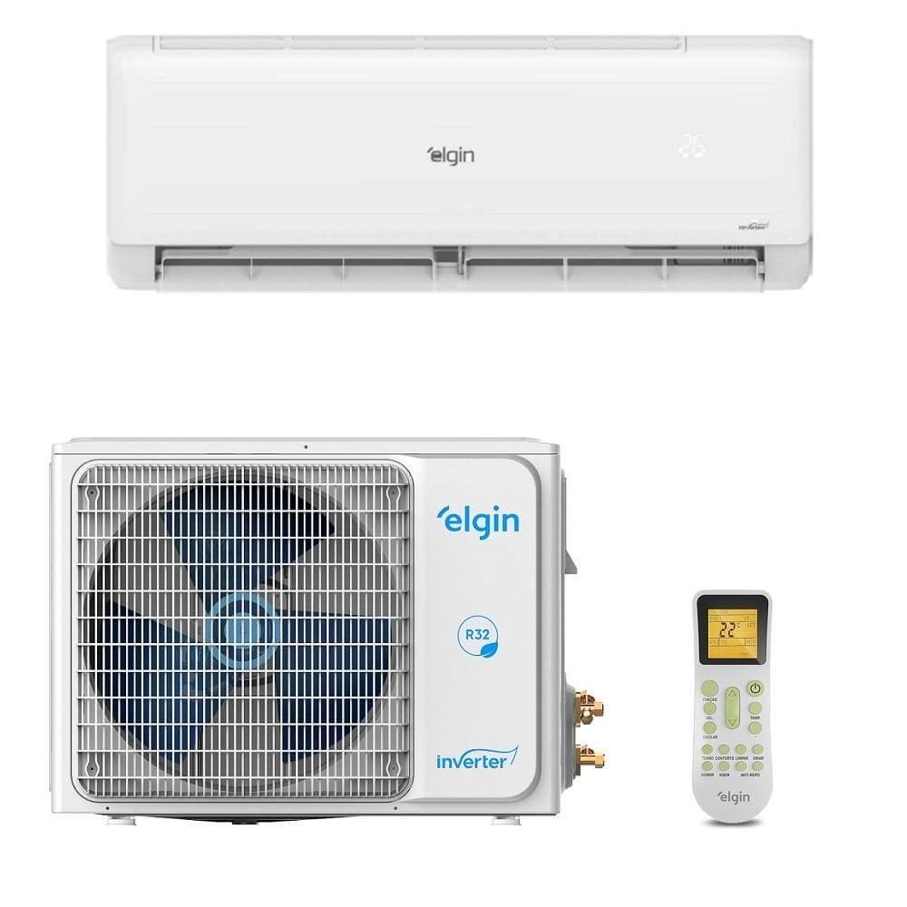 Ar Condicionado Split Elgin Hi Wall Eco Inverter II 30.000 BTUs Frio Monofásico Branco 45HJFI30C2WB/45HJFE30C2CB - 220V