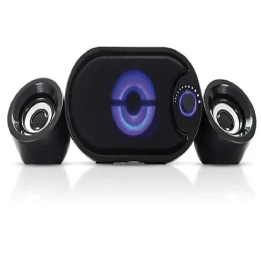 Caixa de Som Subwoofer 2.1 USB/SD/Bluetooth 11W p/ PC KP-6018BH