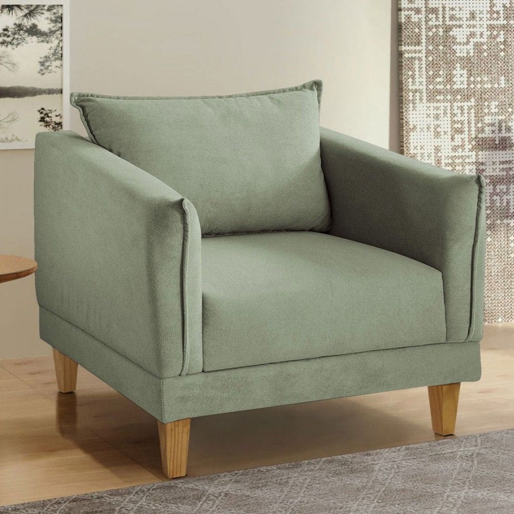 Poltrona Marromina Boucle Verde - Cellflex