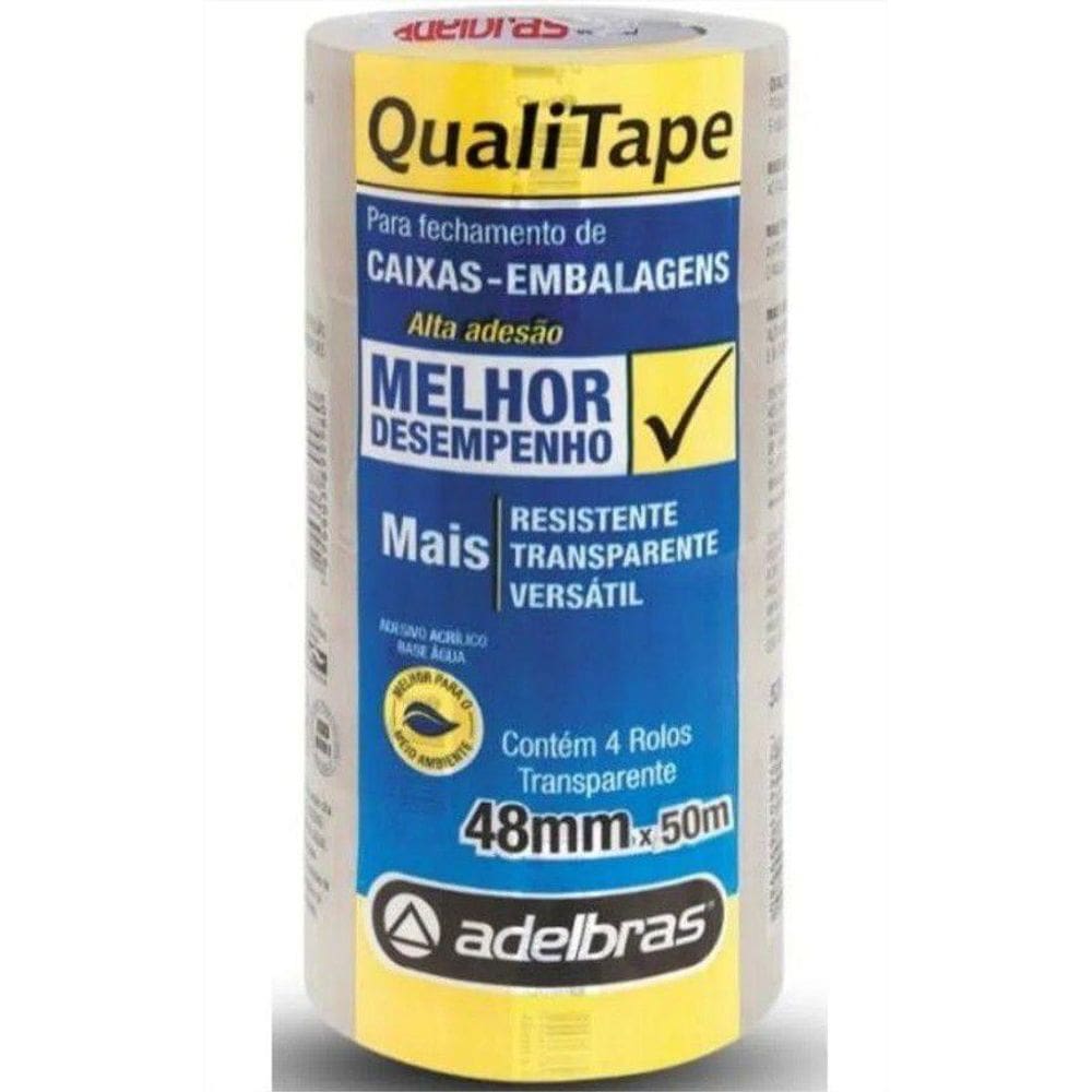 Fita Empacotamento Qualitape 48Mm X 50M Transp Pc Com 04