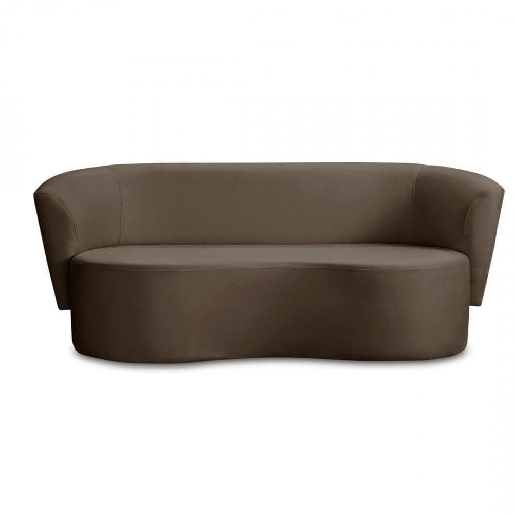 Sofá Orgânico Curvo Living 2 Lugares 160 Star Confort Chocolate