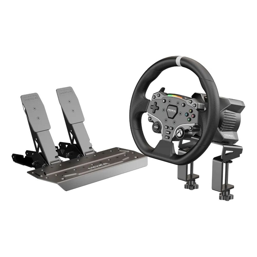Volante e Pedal Moza R3 Para Simulação Profissional