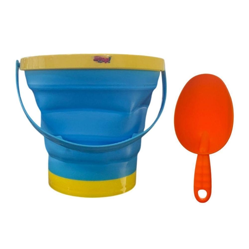 Balde Kit Praia Azul Brinquedo Aqua Zoop Com Pazinha - Zoop