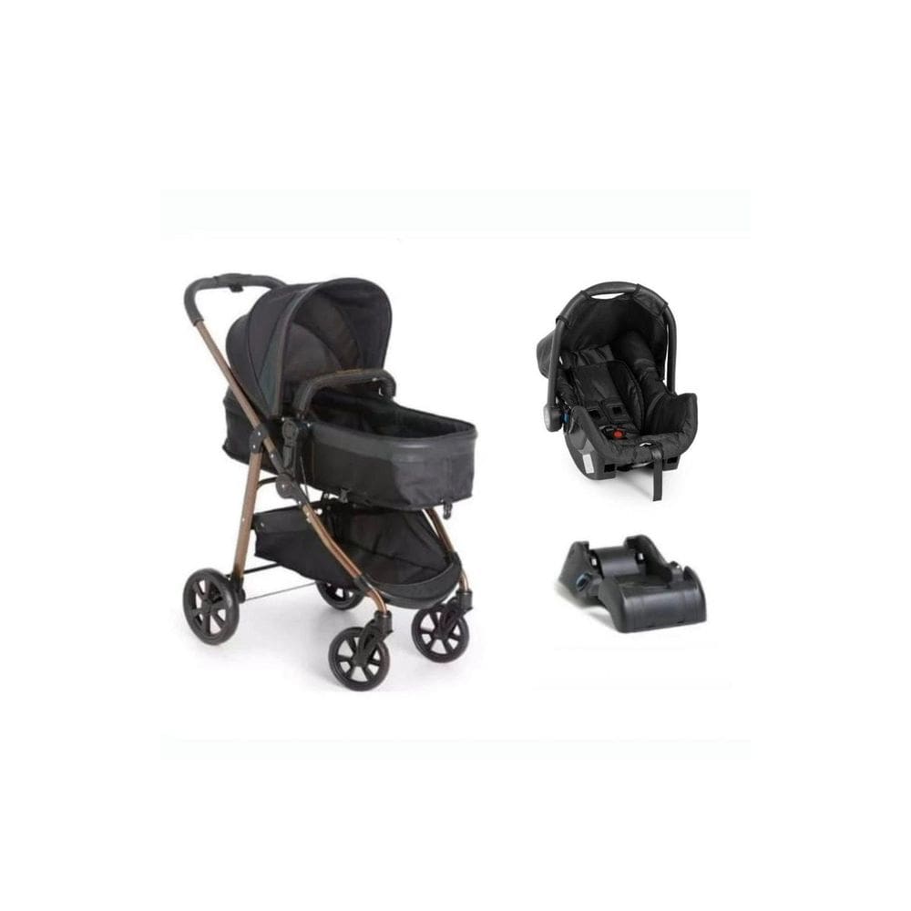 Carrinho Galzerano Extreme + Bebe Conforto Grid + Base