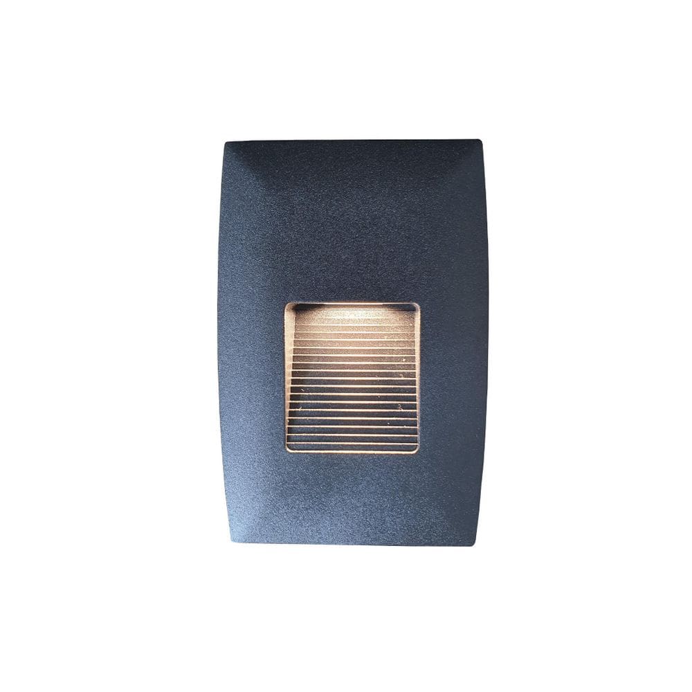 Balizador Led Interno Led Preto 2W Bivolt Padrão 4X2 Escada