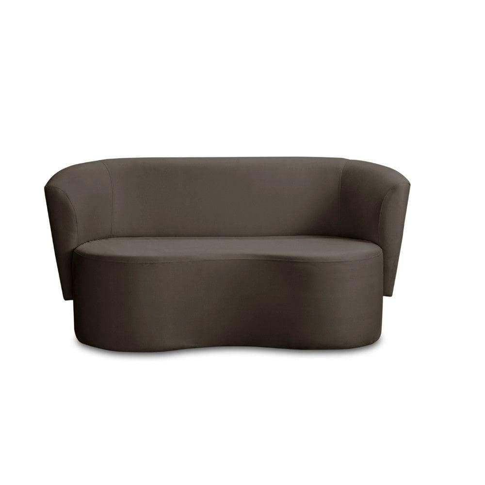 Sofá Orgânico Curvo Living 2 Lugares 160 Star Confort Cacau