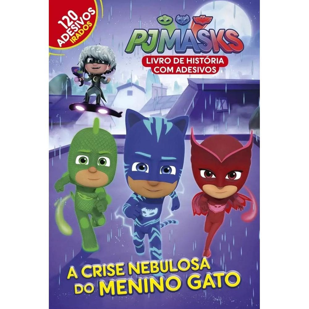 História Com Adesivos - Pj Masks: A Crise Do Menino Gato