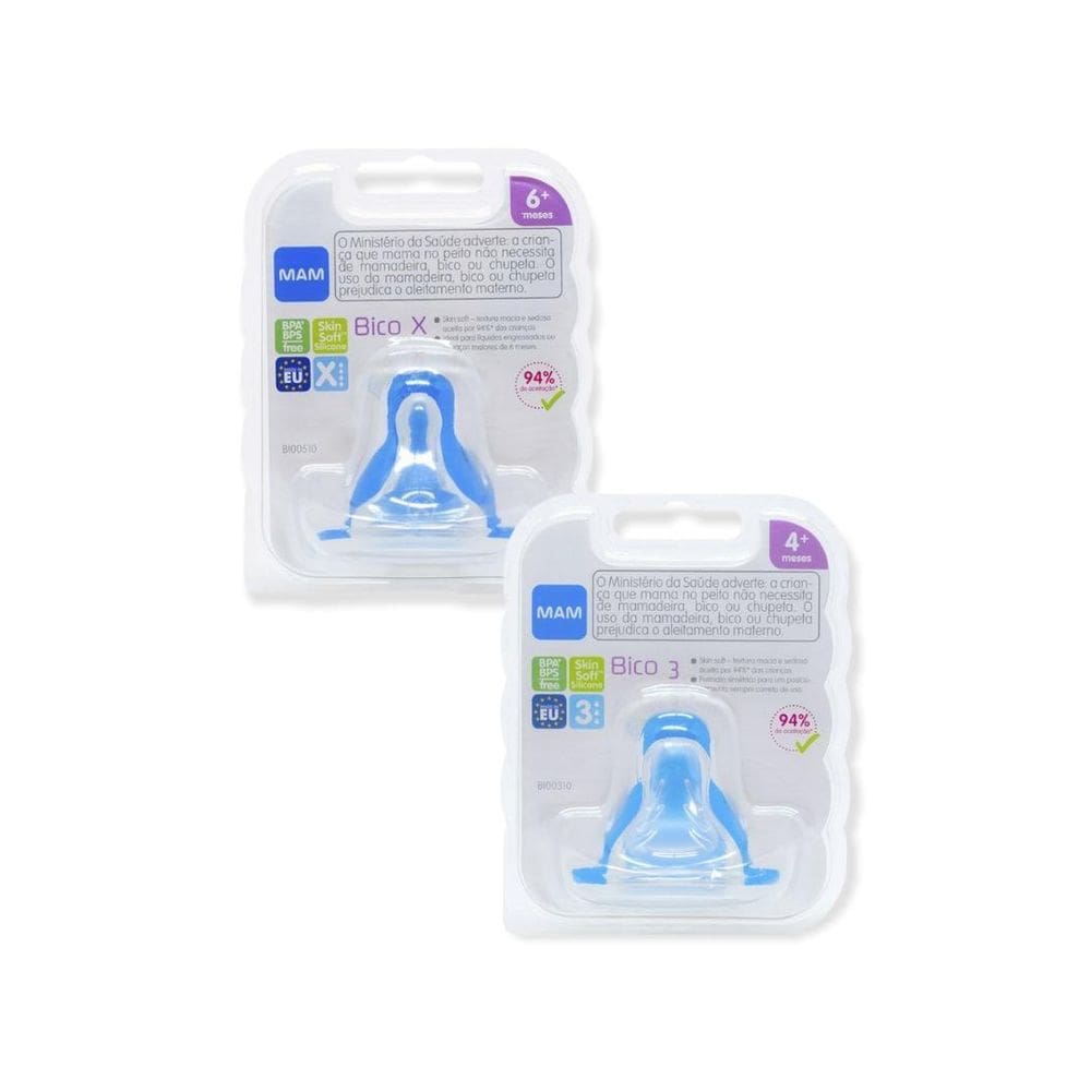 Bico Mamadeira Compativel Todas Mamadeiras Mam Skinsoft