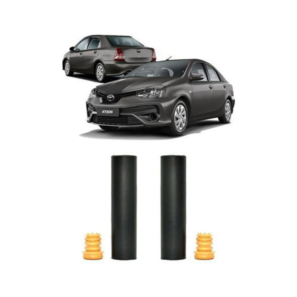 2 Batente Coifa Amortecedor Traseiro Etios Sedan 2018 2019