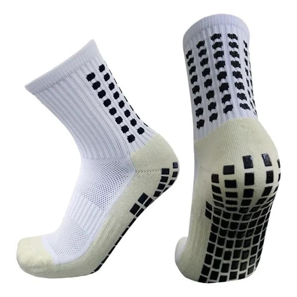 5X Kit 3 Pares Meia Antiderrapante Esportiva Futebol Treino