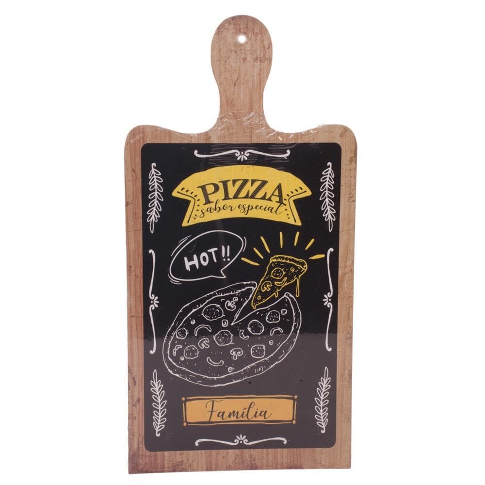Quadro Decorativo De Madeira - Pizza
