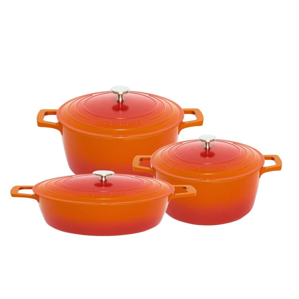 Kit 3 Panelas Mimo Cook&Chef - Laranja