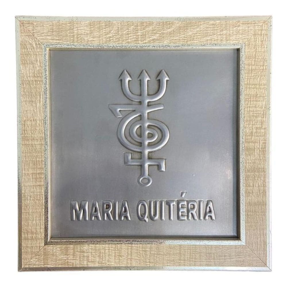 Quadro Pomba Gira Maria Quitéria Madeira -Selecione A Cor