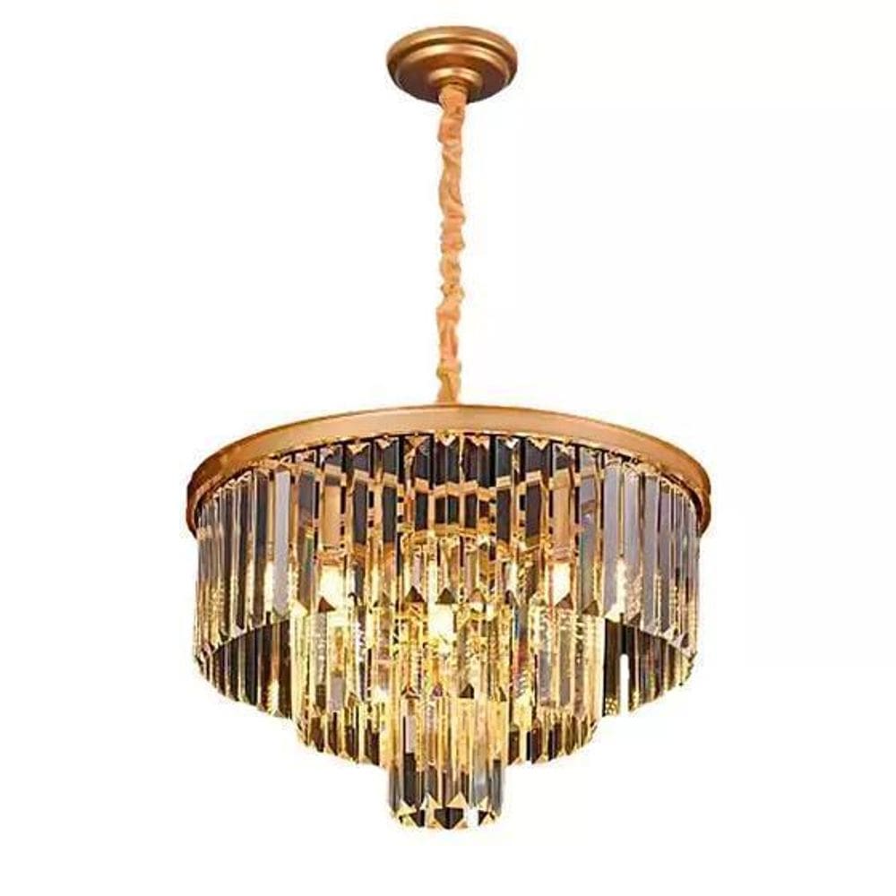 Pendente Lustre Cristal Clássica Sala Jantar Quarto