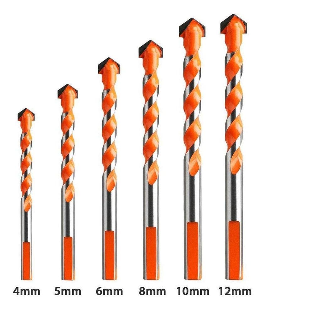 Broca Torção Triangular Fura Tudo 4Mm 5Mm 6Mm 8Mm 10Mm 12Mm