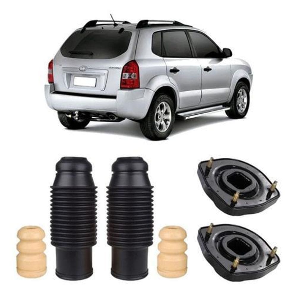 Par Kit Coxim Amortecedor Traseiro Tucson 2005 2006 2007 08