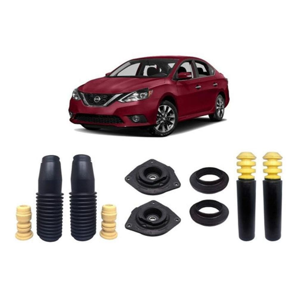 Kit Batente Dianteiro Traseiro Nissan Sentra 2016 2017 18