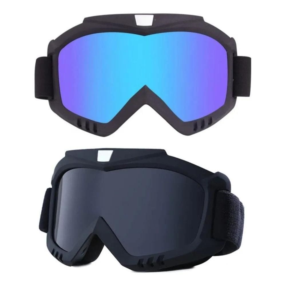 10X Kit 2 Óculos Esqui Jet Ski Snowboard Paintball Motocross