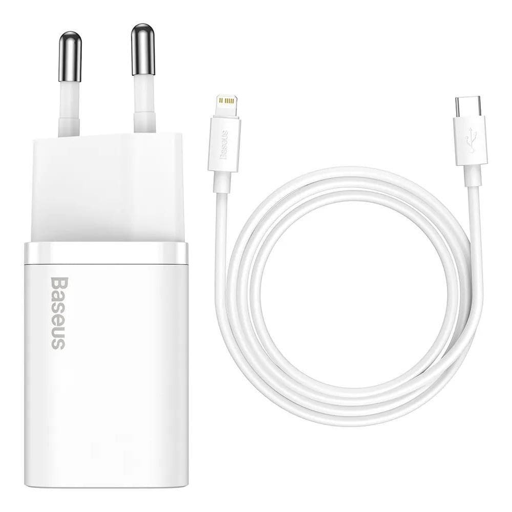 5X Baseus Carregador De Parede Turbo 20W Tipo-C + Cabo Iphon