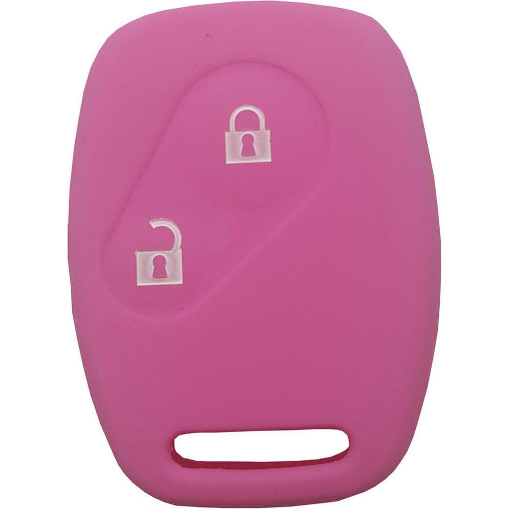 Capa De Silicone Honda 2 Botões  Rosa
