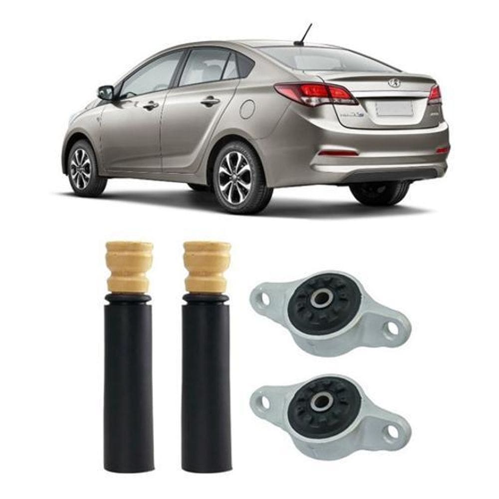 2 Kit Do Amortecedor Traseiro Hyundai Hb20S 2012 2013 2014