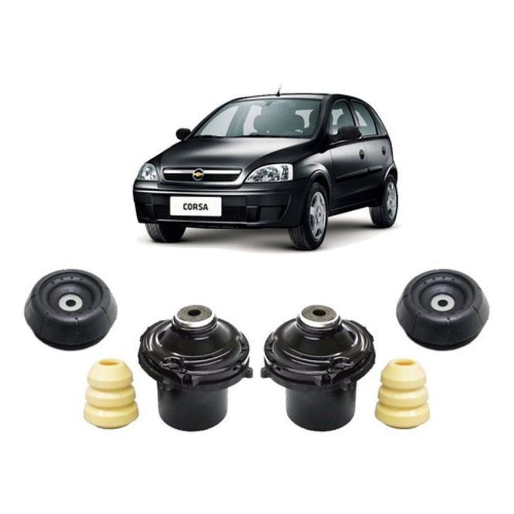 2 Kit Coxim Amortecedor Dianteiro Gm Corsa 2002 2003 2004 05
