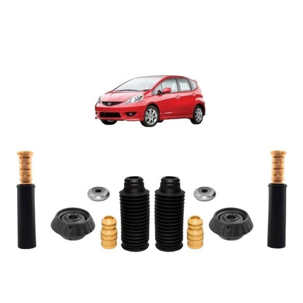 Kit Batente Amortecedor Dianteiro Traseiro Honda Fit 03 À 08