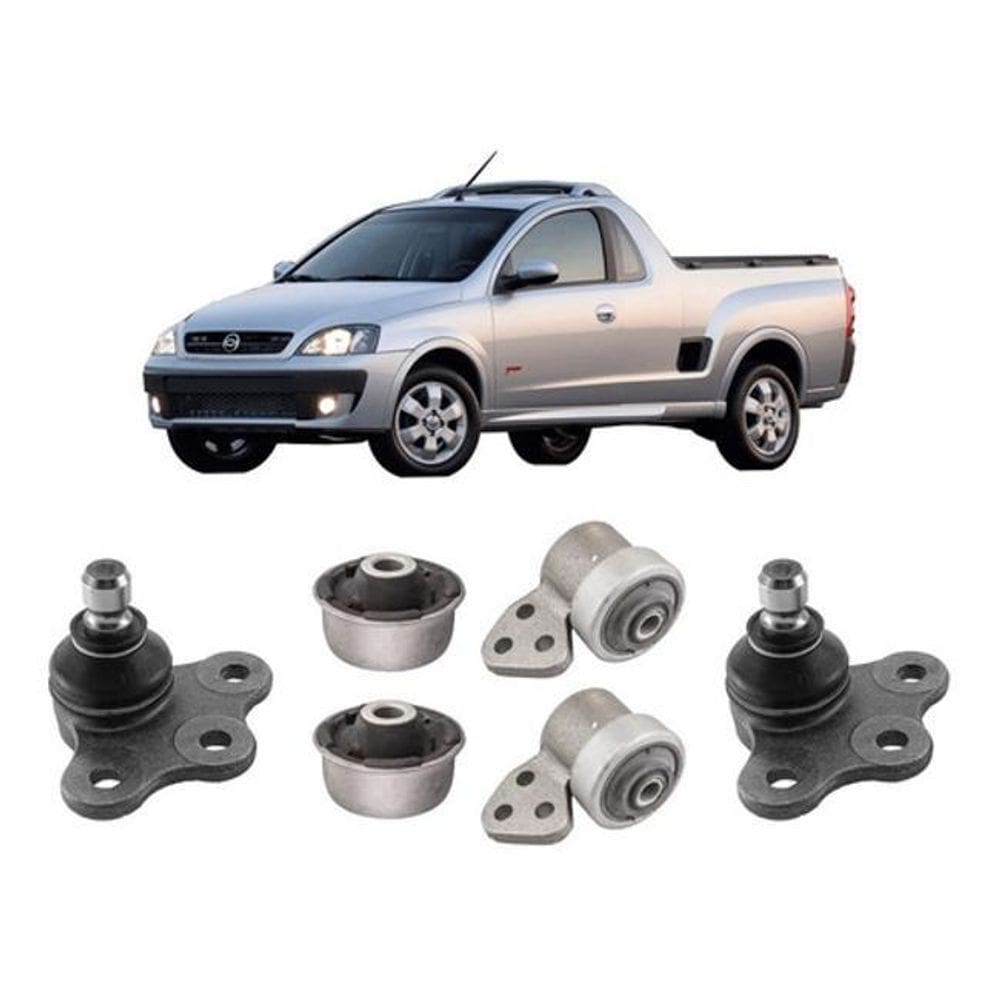 Jogo Bucha Pivô Dianteiro Chevrolet Montana 2008 2009 10