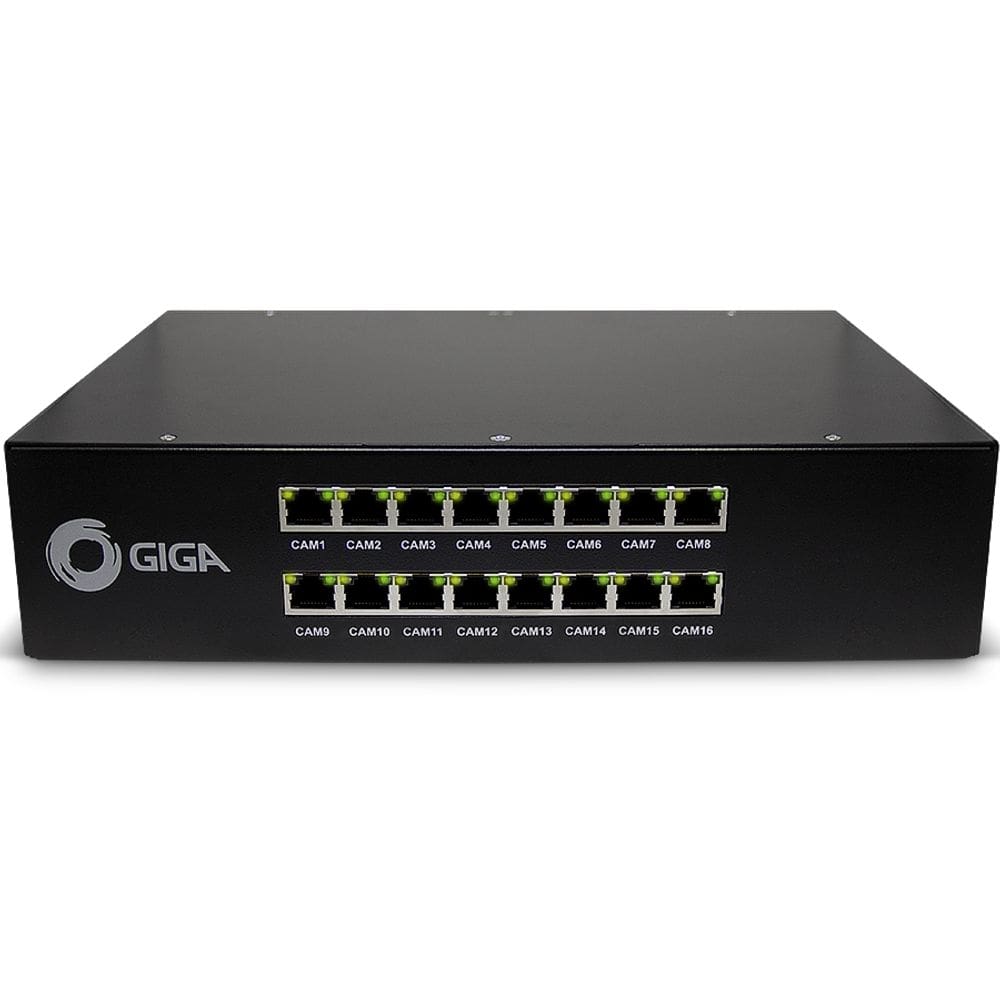 Organizador Cftv e Fonte PoE 16 Canais PVT16 Giga Security
