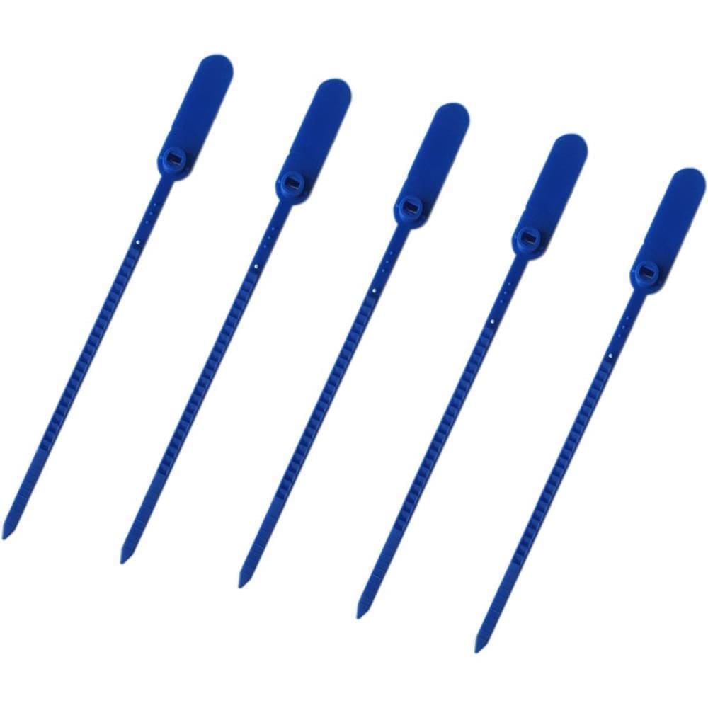 Lacre Para Malote Azul Espinha De Peixe 23Cm Pacote Com 100