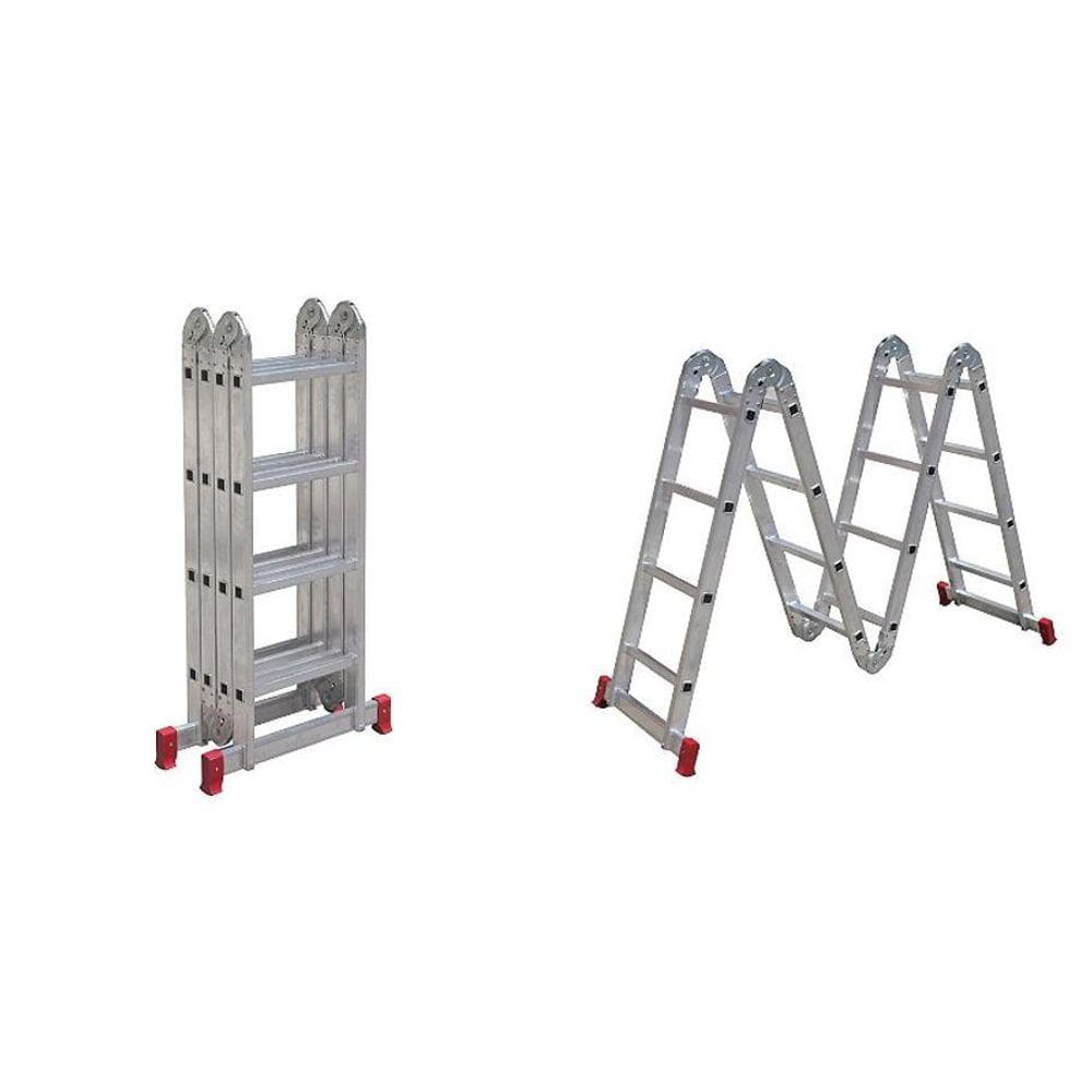 Escada Articulada 4X4 Degraus Em Alumínio Btf Esc0293