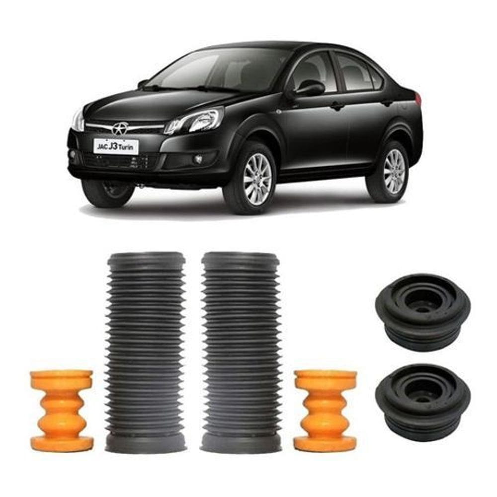 Kit Batente Suspensão Traseira Jac J3 Turin 2011 2012 2013