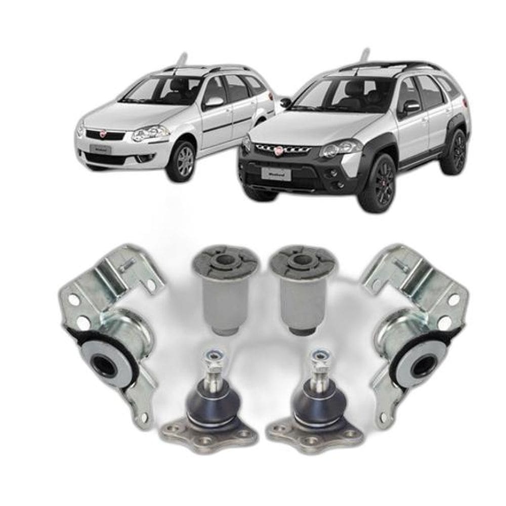 Jogo Bucha Pivô Bandeja Dianteira Palio Weekend 2008 2009 10