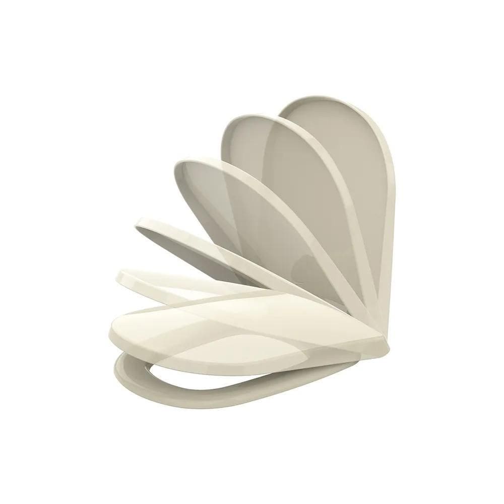 Assento Sanitário Life Pp Creme Tupan Softclose Vaso Celite