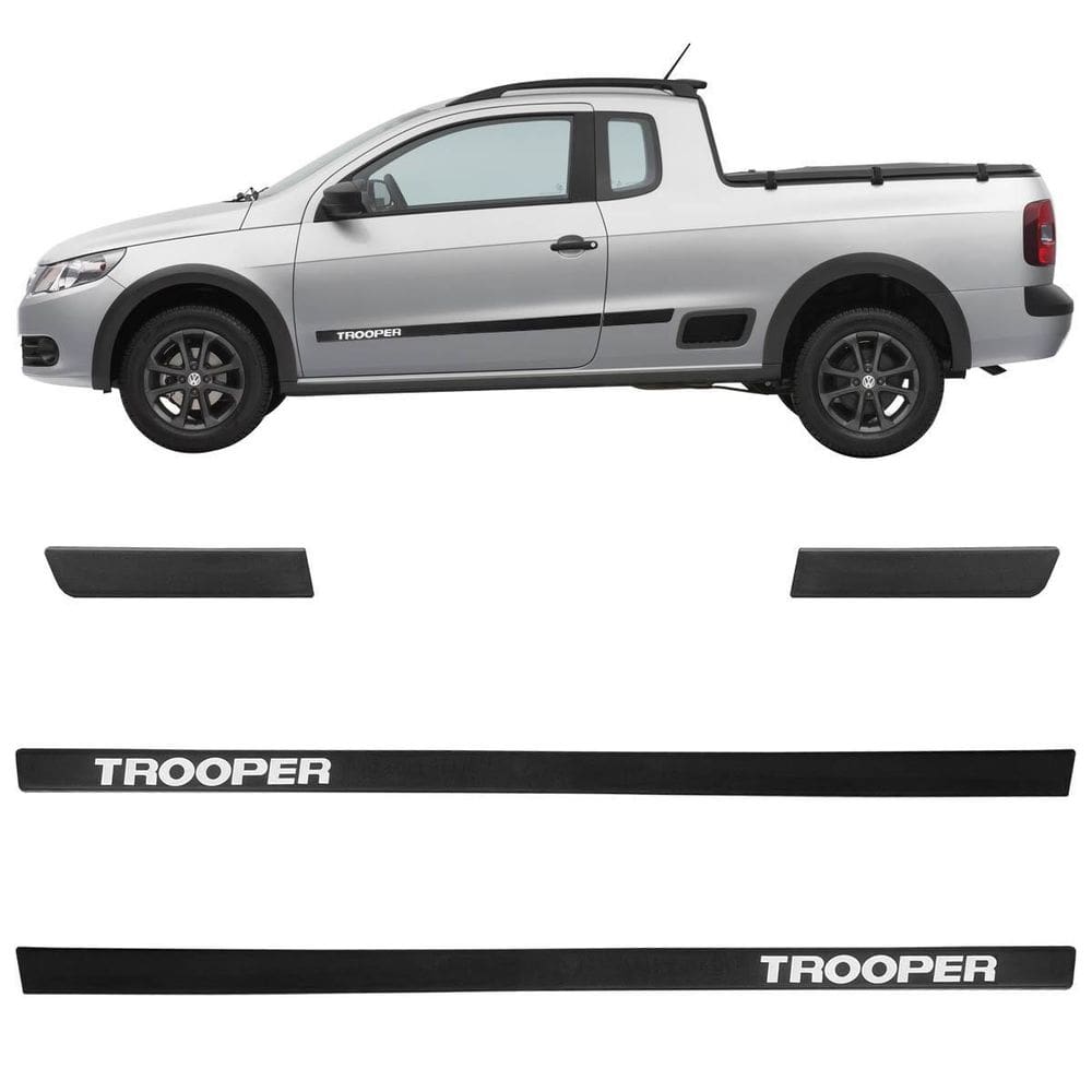 Friso Lateral Saveiro Trooper G5 Preto