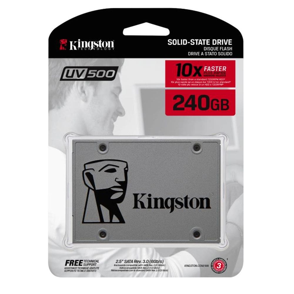 Hd Ssd 240Gb Sata 3 Kingston Uv500 Melhor Que A400