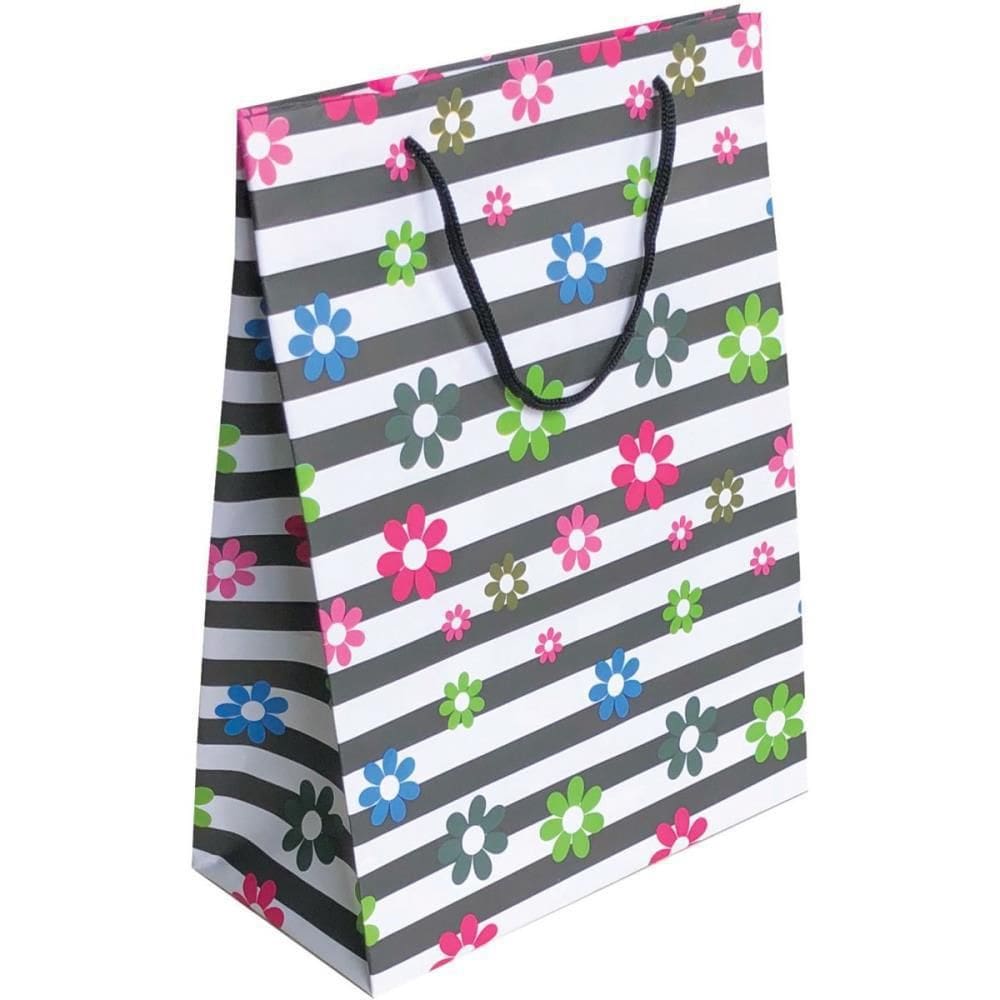 Sacola Para Presente Decorada Feminina/Amor Md 27X21X10Cm