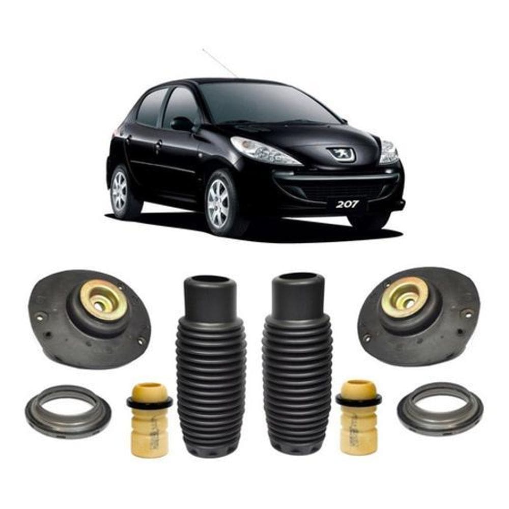 Kit Coxim Batente Do Amortecedor Dianteiro Peugeot 207