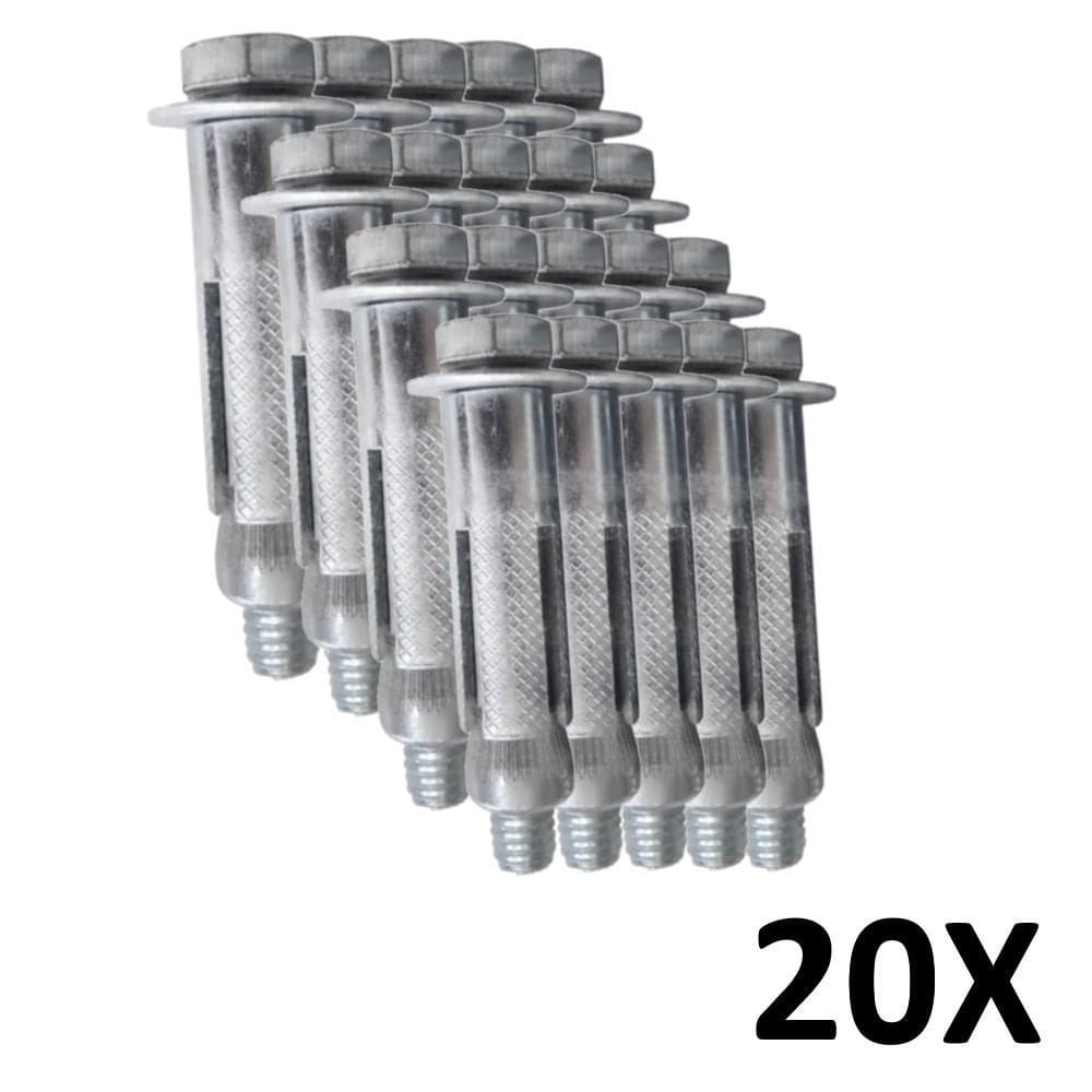 Kit 20 Parafuso Chumbador Parabolt Cba 5/16X2.1/4``