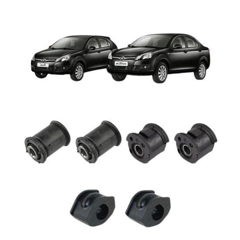 Kit 4 Buchas Bandeja Balança Kit Barra Estabilizadora Jac J3