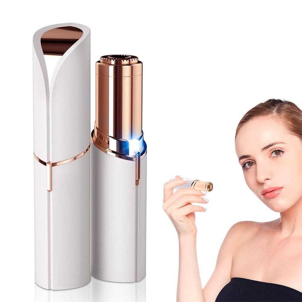 Depiladora Facial Batom Recarregavel Discreta Bolsa