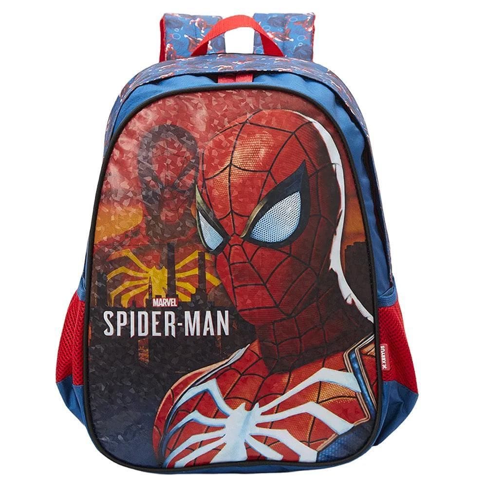 Mochila De Costas Escolar Infantil Spider Man Holográfica