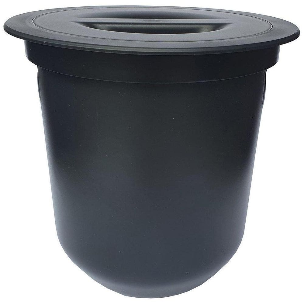 Lixeira Embutir 8Lt Preto Vulcano Arquitech